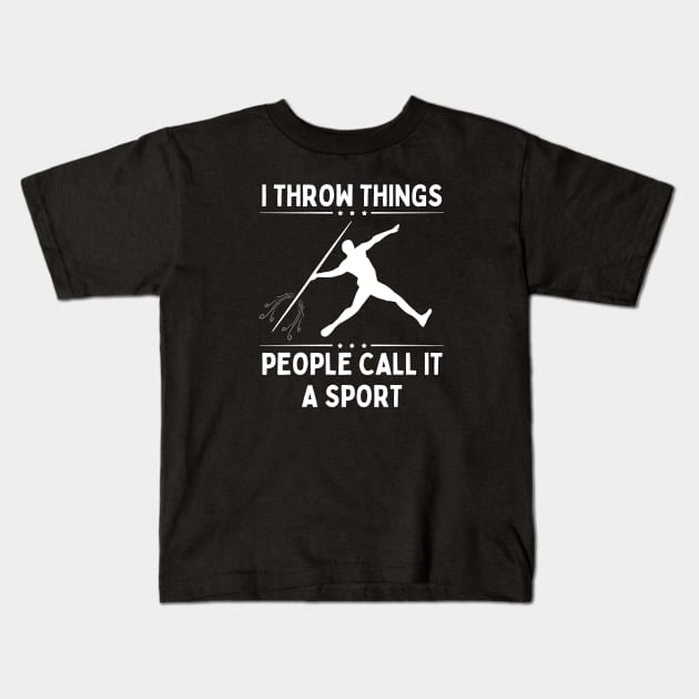 Javelin Kids T-Shirt by footballomatic